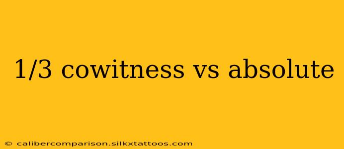 1/3 cowitness vs absolute