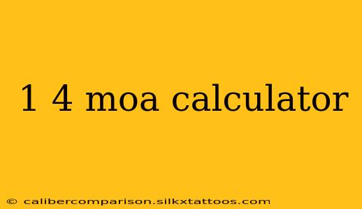 1 4 moa calculator