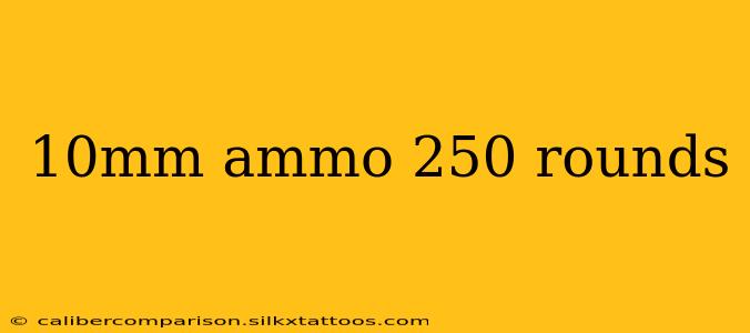 10mm ammo 250 rounds