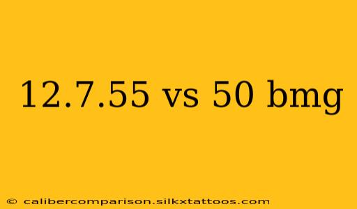 12.7.55 vs 50 bmg