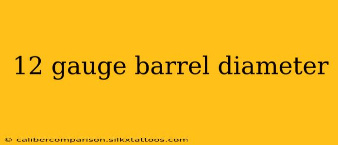 12 gauge barrel diameter