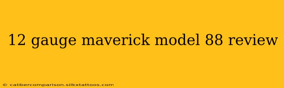 12 gauge maverick model 88 review