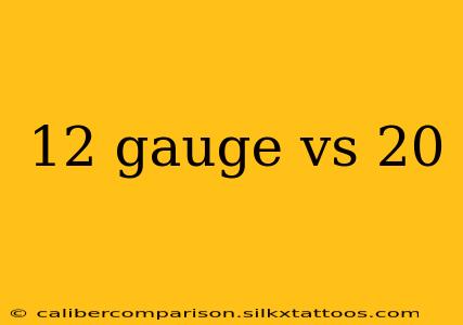 12 gauge vs 20