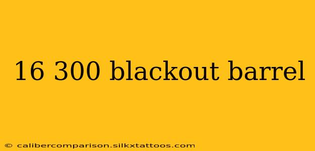 16 300 blackout barrel