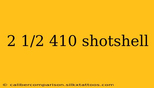 2 1/2 410 shotshell