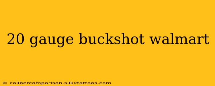 20 gauge buckshot walmart