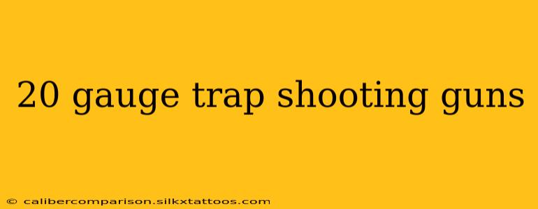 20 gauge trap shooting guns