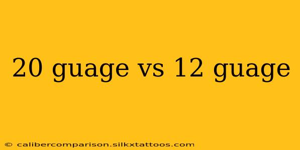 20 guage vs 12 guage