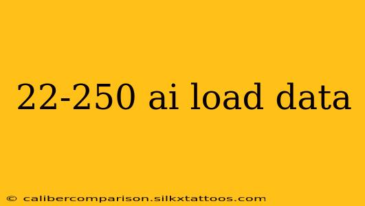 22-250 ai load data