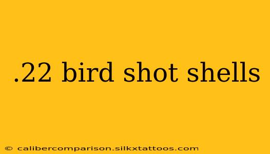 .22 bird shot shells