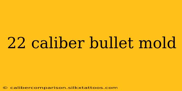 22 caliber bullet mold