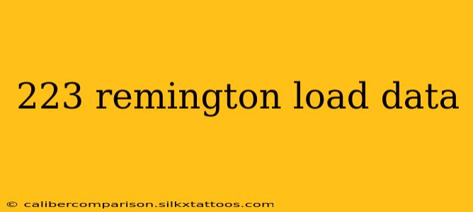 223 remington load data