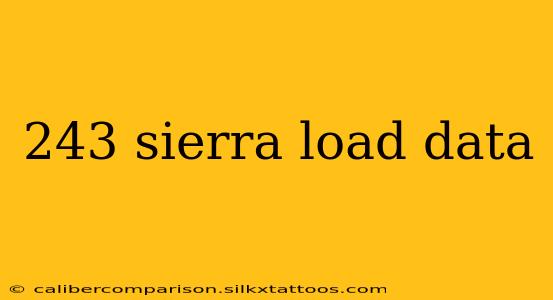 243 sierra load data