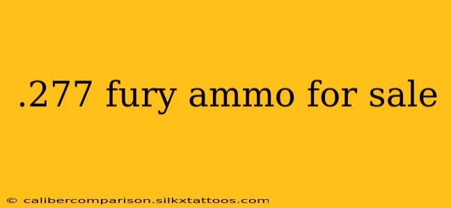 .277 fury ammo for sale