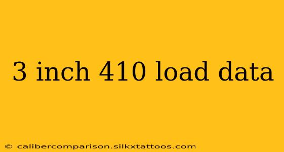 3 inch 410 load data