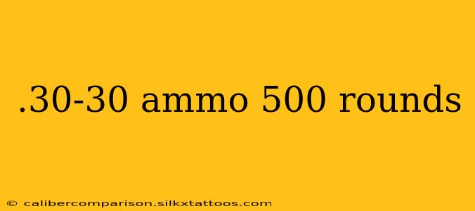 .30-30 ammo 500 rounds