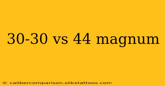 30-30 vs 44 magnum