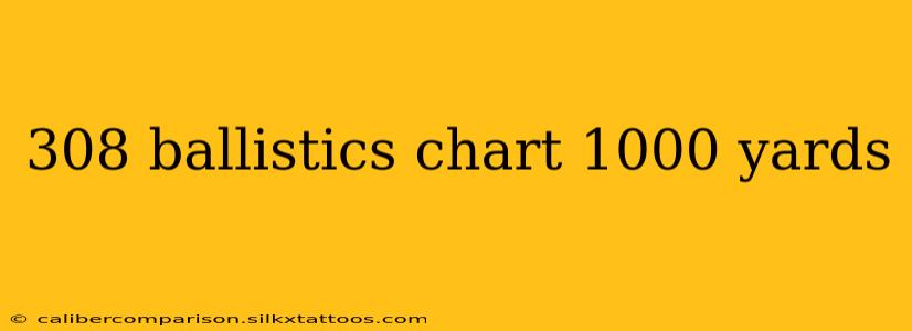 308 ballistics chart 1000 yards