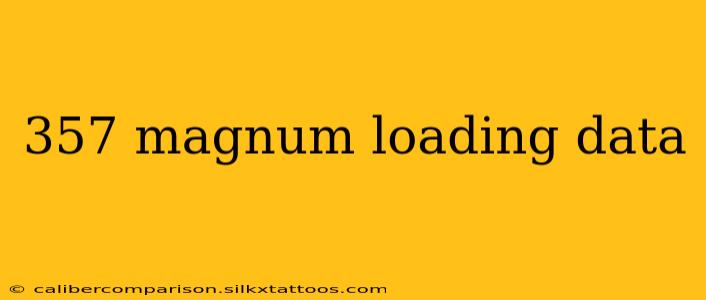 357 magnum loading data