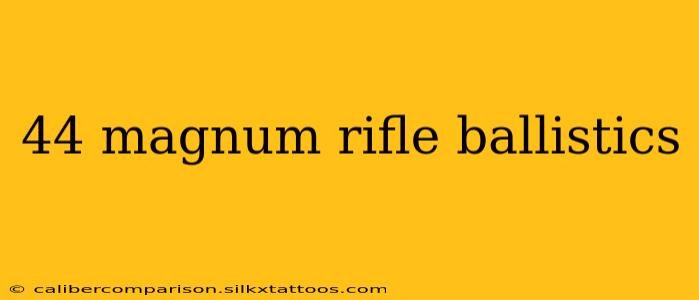 44 magnum rifle ballistics