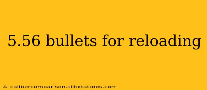 5.56 bullets for reloading