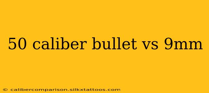 50 caliber bullet vs 9mm