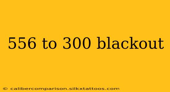 556 to 300 blackout