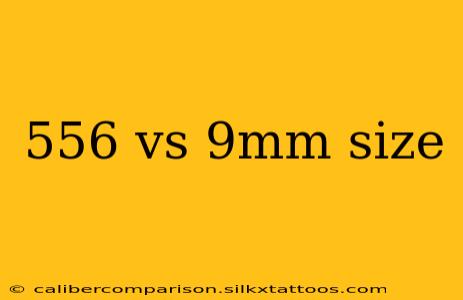 556 vs 9mm size