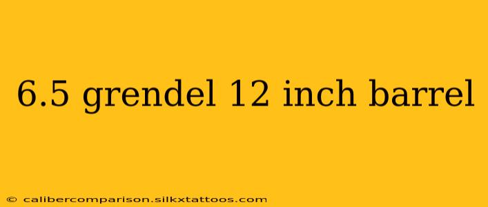 6.5 grendel 12 inch barrel