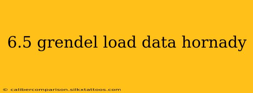 6.5 grendel load data hornady