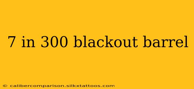 7 in 300 blackout barrel