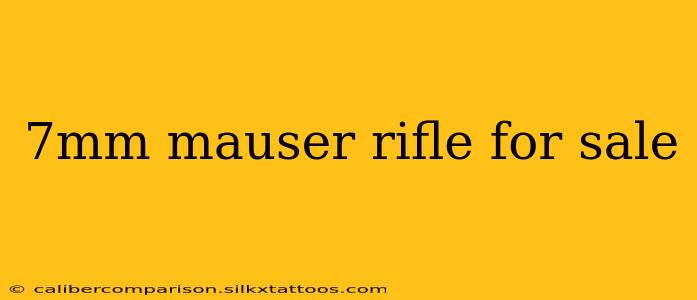 7mm mauser rifle for sale