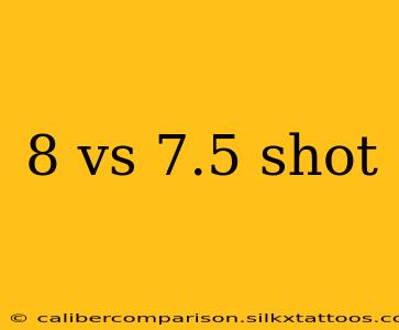 8 vs 7.5 shot