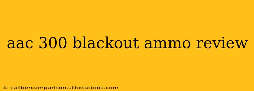 aac 300 blackout ammo review