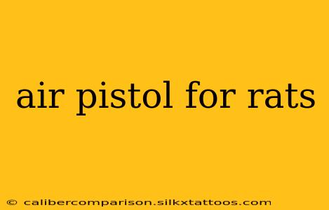 air pistol for rats