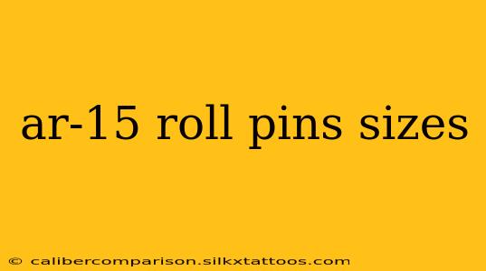 ar-15 roll pins sizes