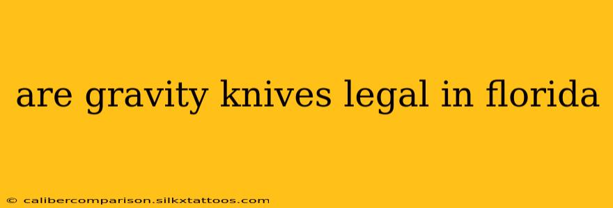 are gravity knives legal in florida