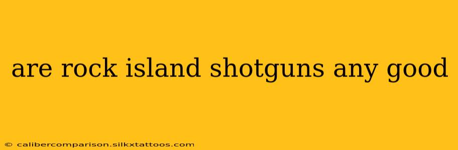 are rock island shotguns any good