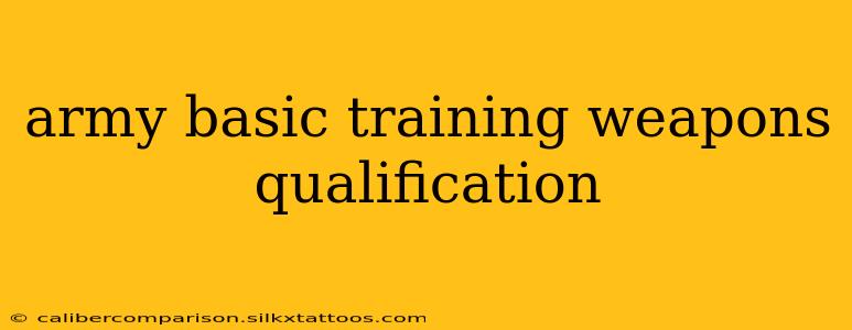 army basic training weapons qualification