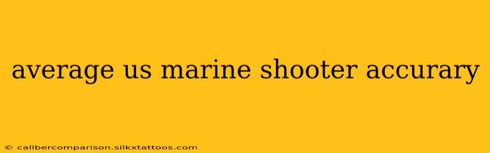 average us marine shooter accurary