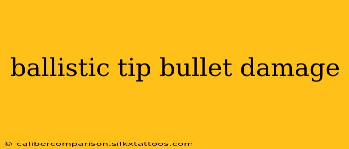 ballistic tip bullet damage