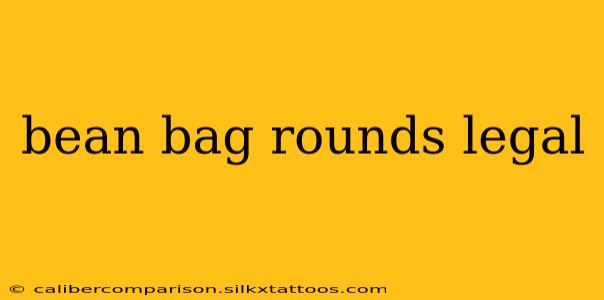 bean bag rounds legal