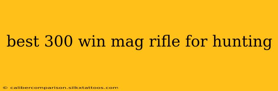 best 300 win mag rifle for hunting