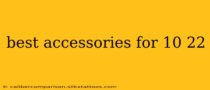 best accessories for 10 22