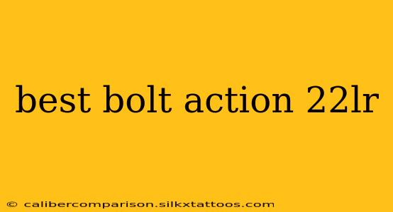 best bolt action 22lr