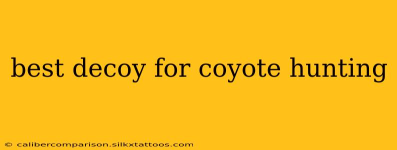 best decoy for coyote hunting