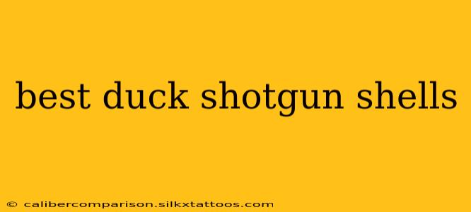 best duck shotgun shells