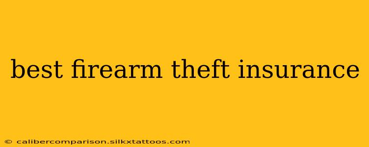 best firearm theft insurance