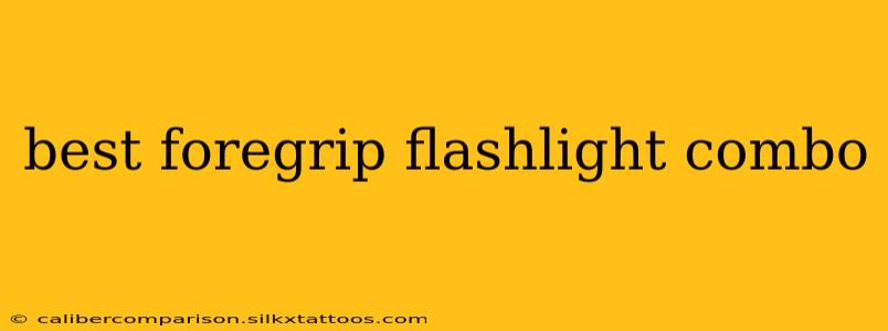 best foregrip flashlight combo