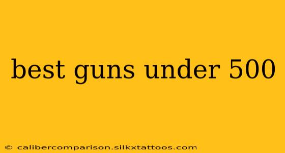 best guns under 500